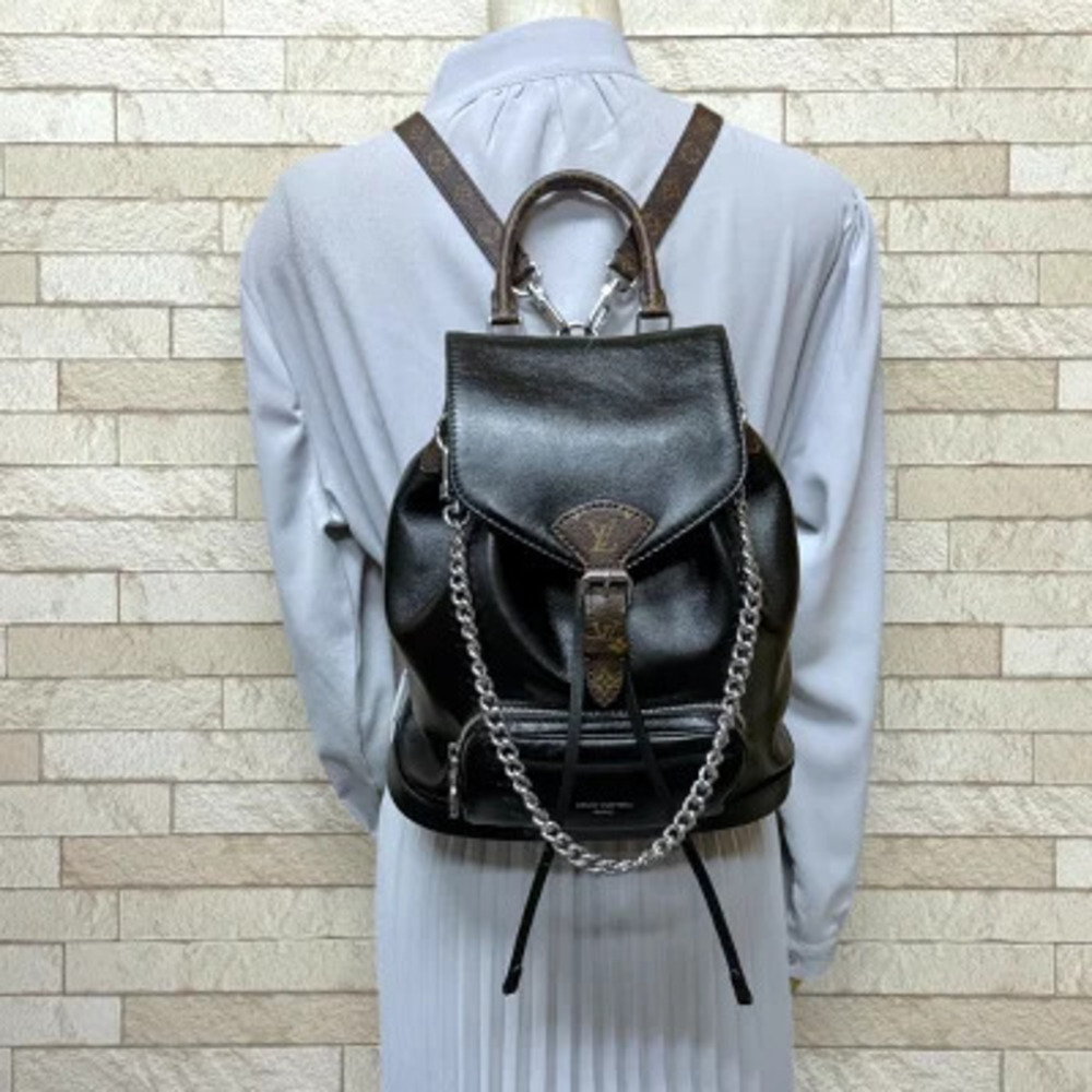 Louis Vuitton Backpack Canvas Daypack Vibe Monogram Montsouris Brown